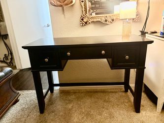 Black desk