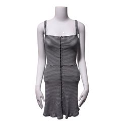 Reformation Nellie Ribbed Hook & Eye Mini Dress Size Medium