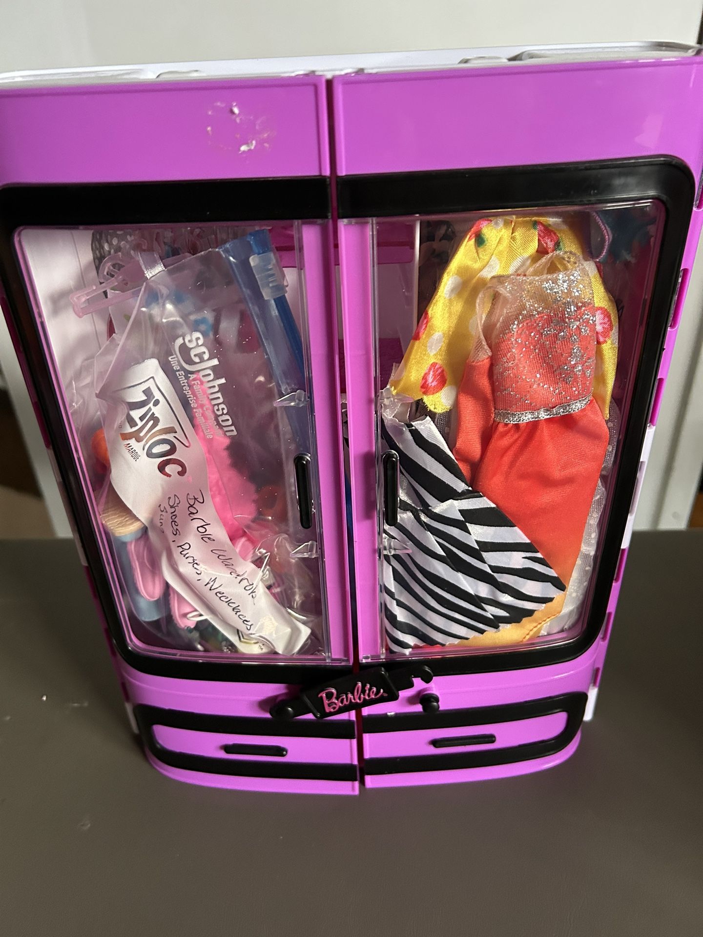 Barbie Wardrobe With Clothing