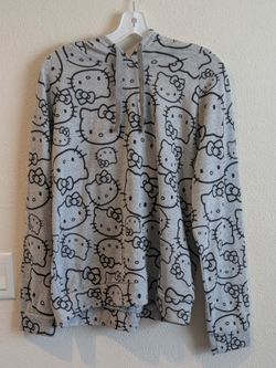 Hello Kitty long sleeve hoodie women's size Large