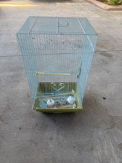 Small Bird Cage with Accessories