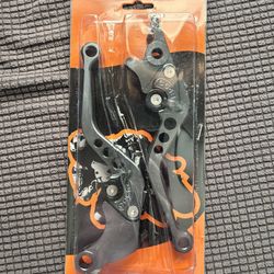  New Black Adjustable Motorcycle Brake & Clutch Levers