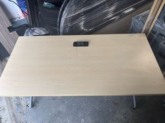 Office Table with Built-In Power Outlet