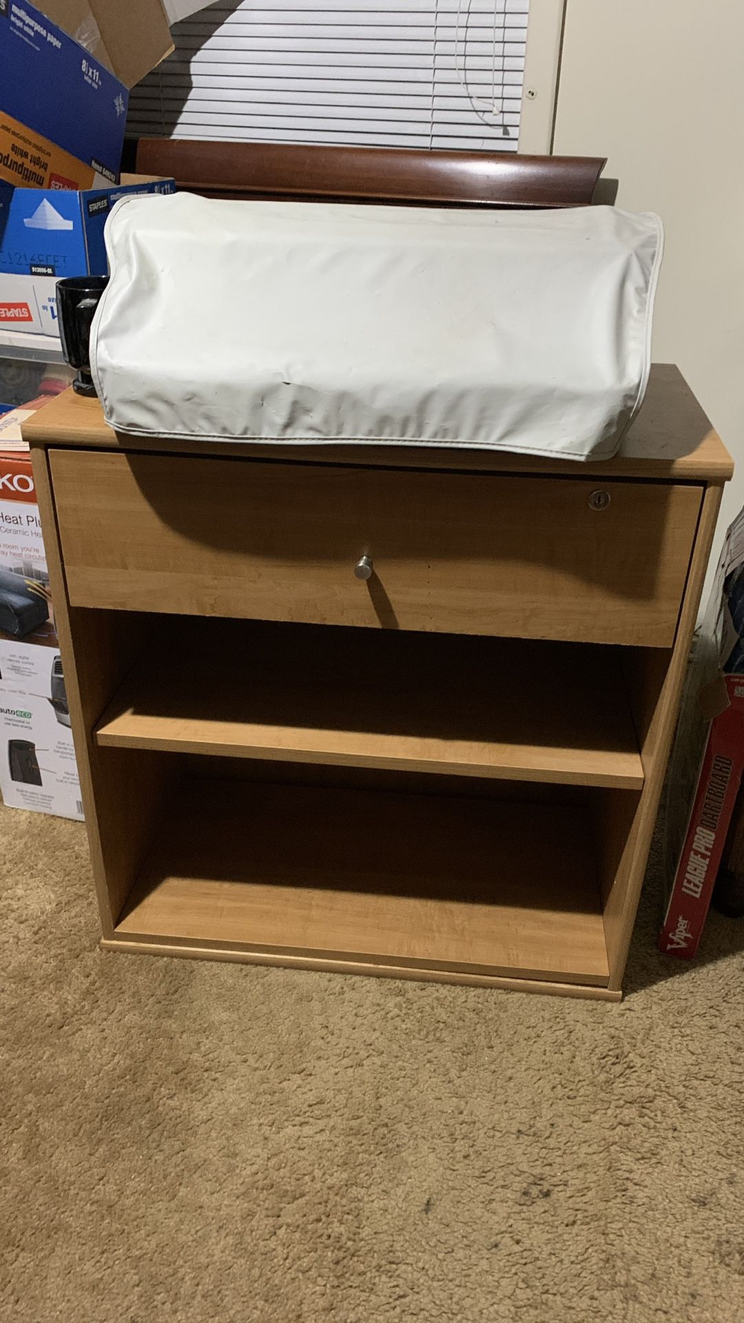 File Cabinet With Locking Drawer And Printer Stand