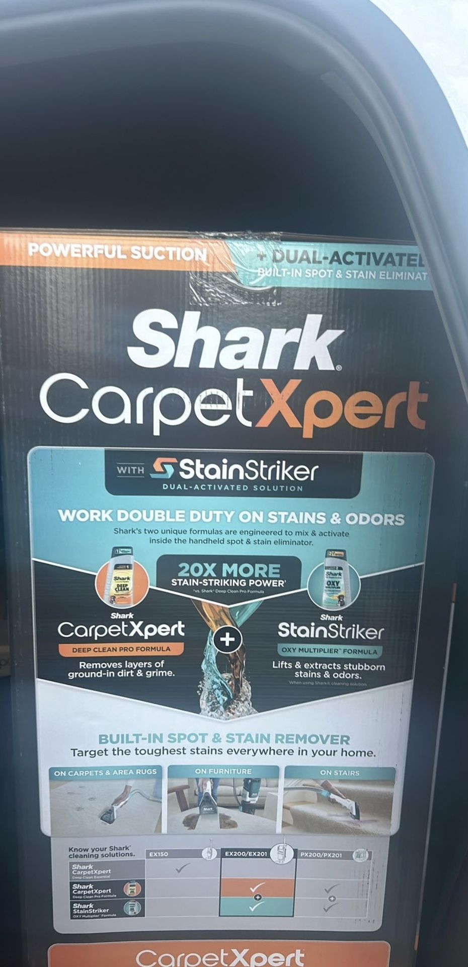 Shark Carpet Xpert With Stain Striker Vacuum New Carpet Cleaning