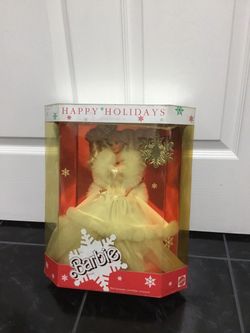 1989 Mattel Happy Holidays Special Edition Barbie 120 cash