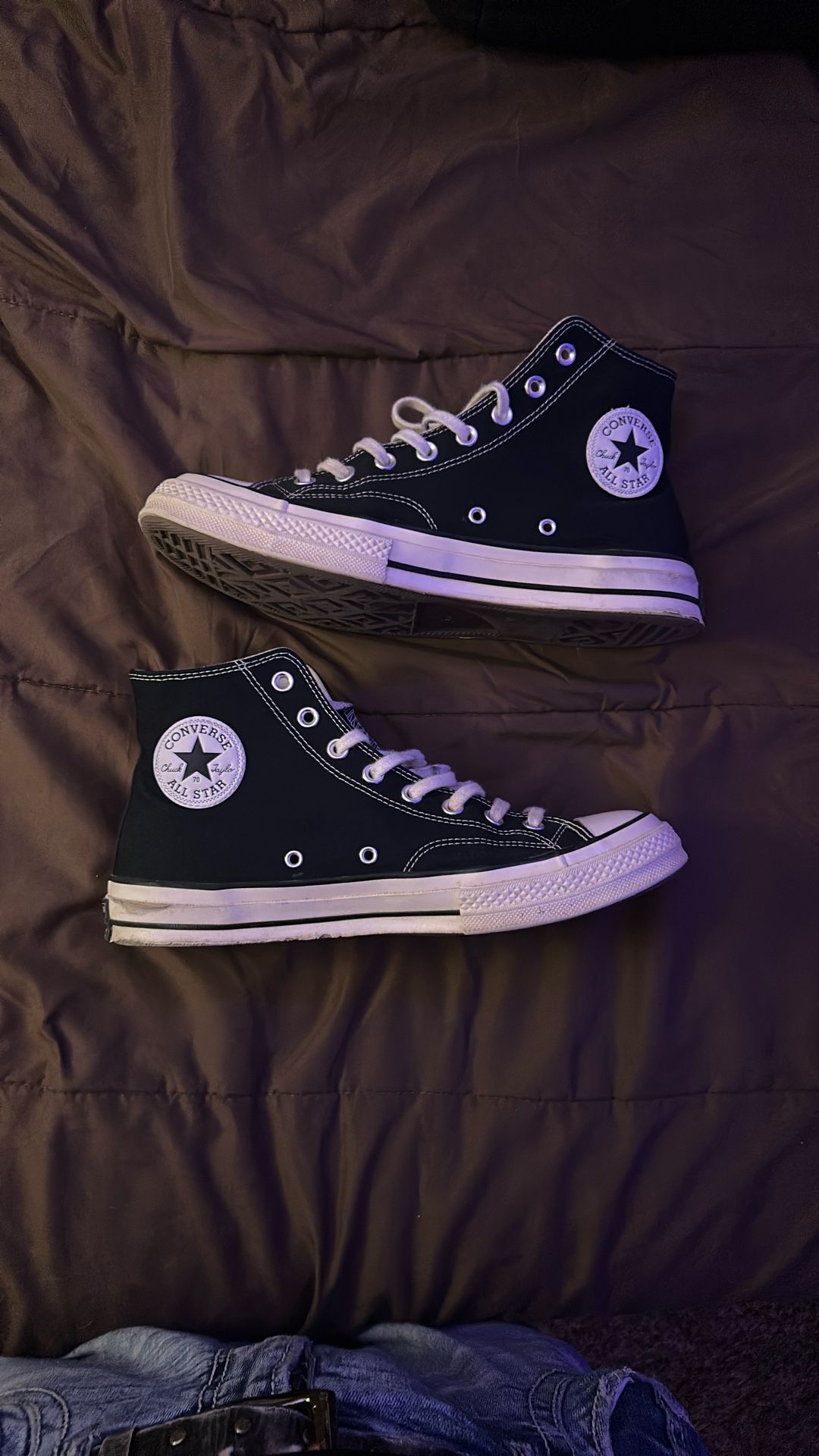 10.5 Converse cream bottoms(originally 100$)
