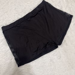 New 3x black stretchy biker shorts mesh boho emo goth festival iheartraves