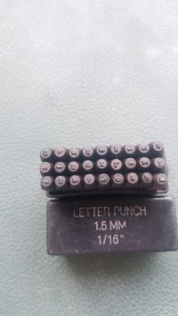 Letter punch