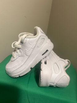 Nike Air Max 90 LTR (TD) Little Kid's Toddler's Shoes White CD6868-100 size~5C PRE-OWNED