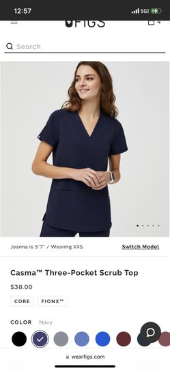 Brand New Figs Navy Scrubs Small 
