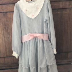 Party Dress With Pink Sash