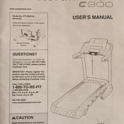 NordicTrack C900 Treadmill 