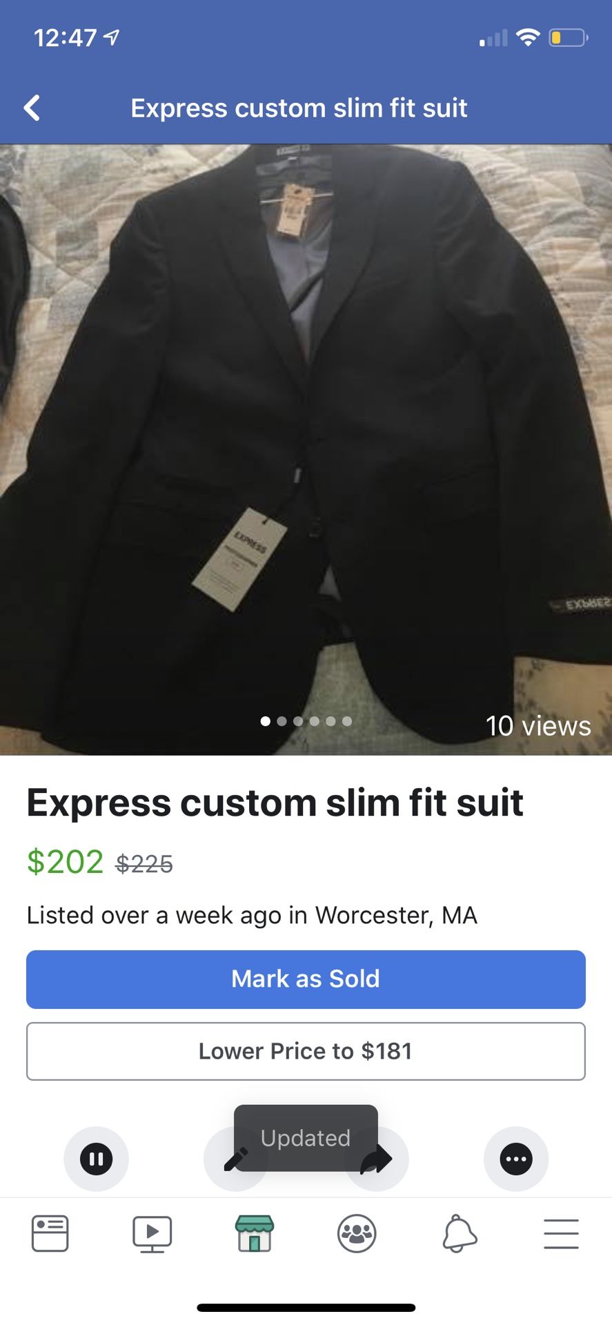 Express slim fit suit