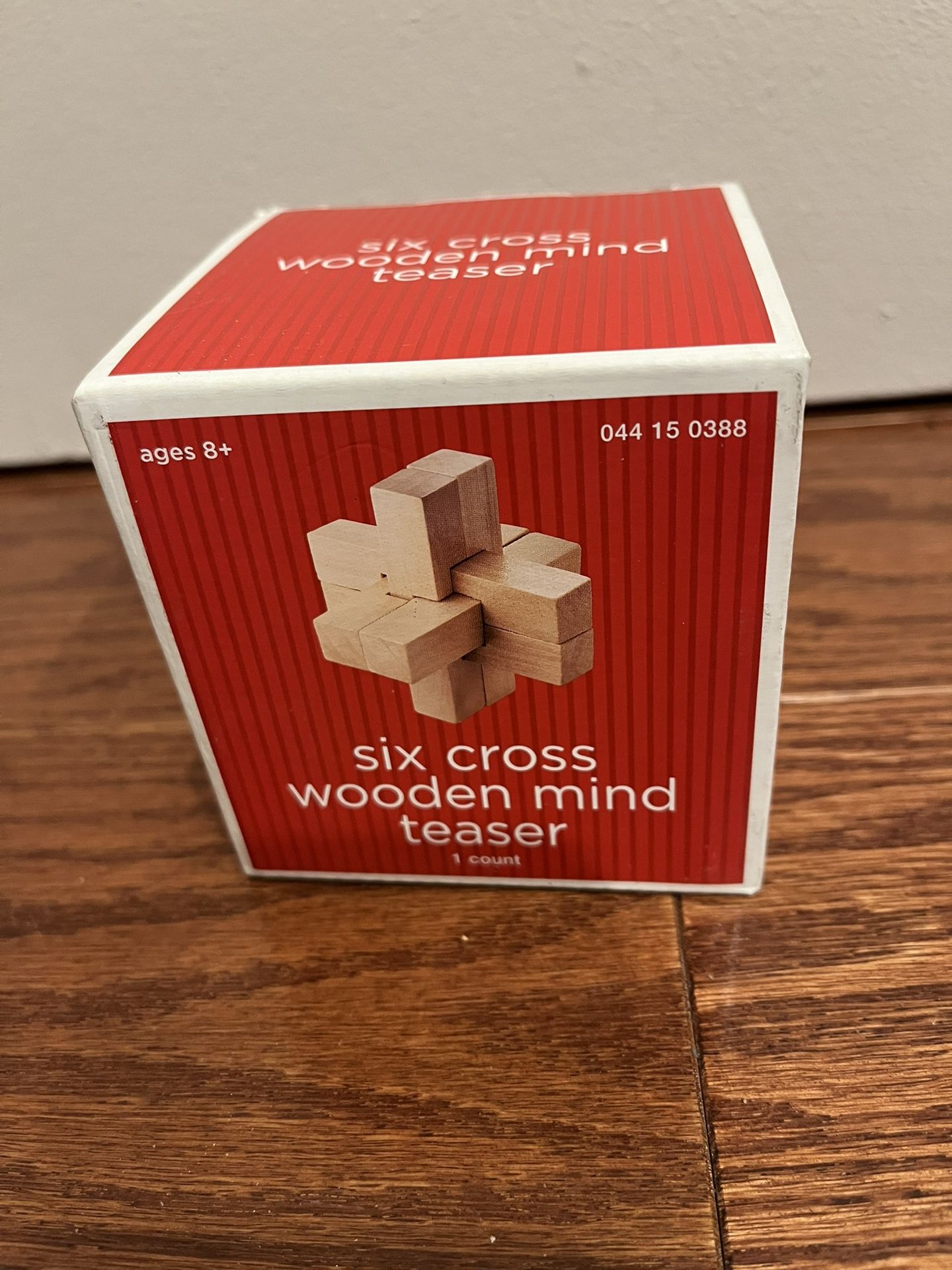 Six Cross Wooden Mind Teaser Includes Illustrated Instructions With Solution