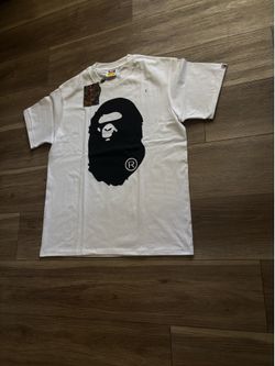 White and black bathing ape tee