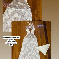 long lace cover up dress