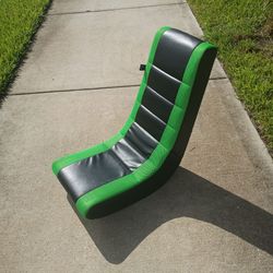 Black and Green Floor Gaming Rocker Chair