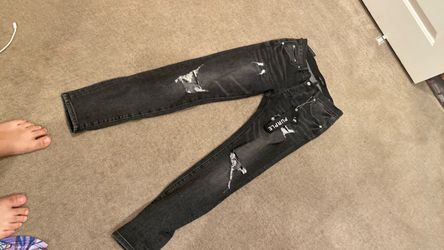 Purple jeans