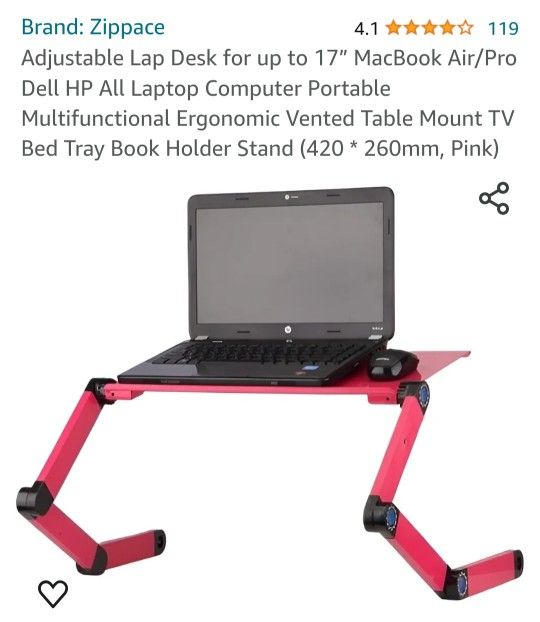 Adjustable Lap Desk/ Bed Tray