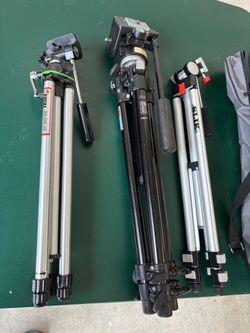 Lot of 3 Camera Tripods