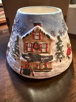 Yankee Candle Winter Scene Shade - Fits Large Jar Candle