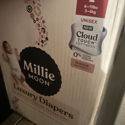 Box Of Diapers Size 1 Millie Moon 