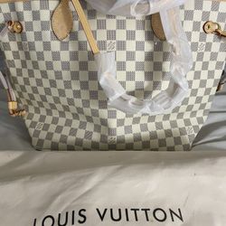 LOUIS VUITTON NEVERFULL DAMIER AZUR TOTE 