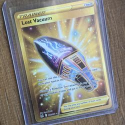 Gold Pokémon Lost Vacum 217/196 Pretty Dope Card