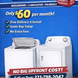 washer and dryer(lancaster CA)