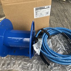 Pressure washer hose reel with hose