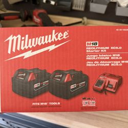 Milwaukee Batteries And Charger 5.0
