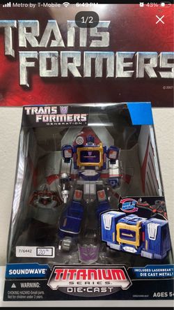 Transformers G1 Titanium Series Soundwave Die-Cast Figure