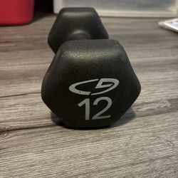 12 Lb Black Dumbbell From target 