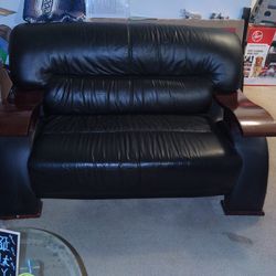 3pc black modernized living furniture