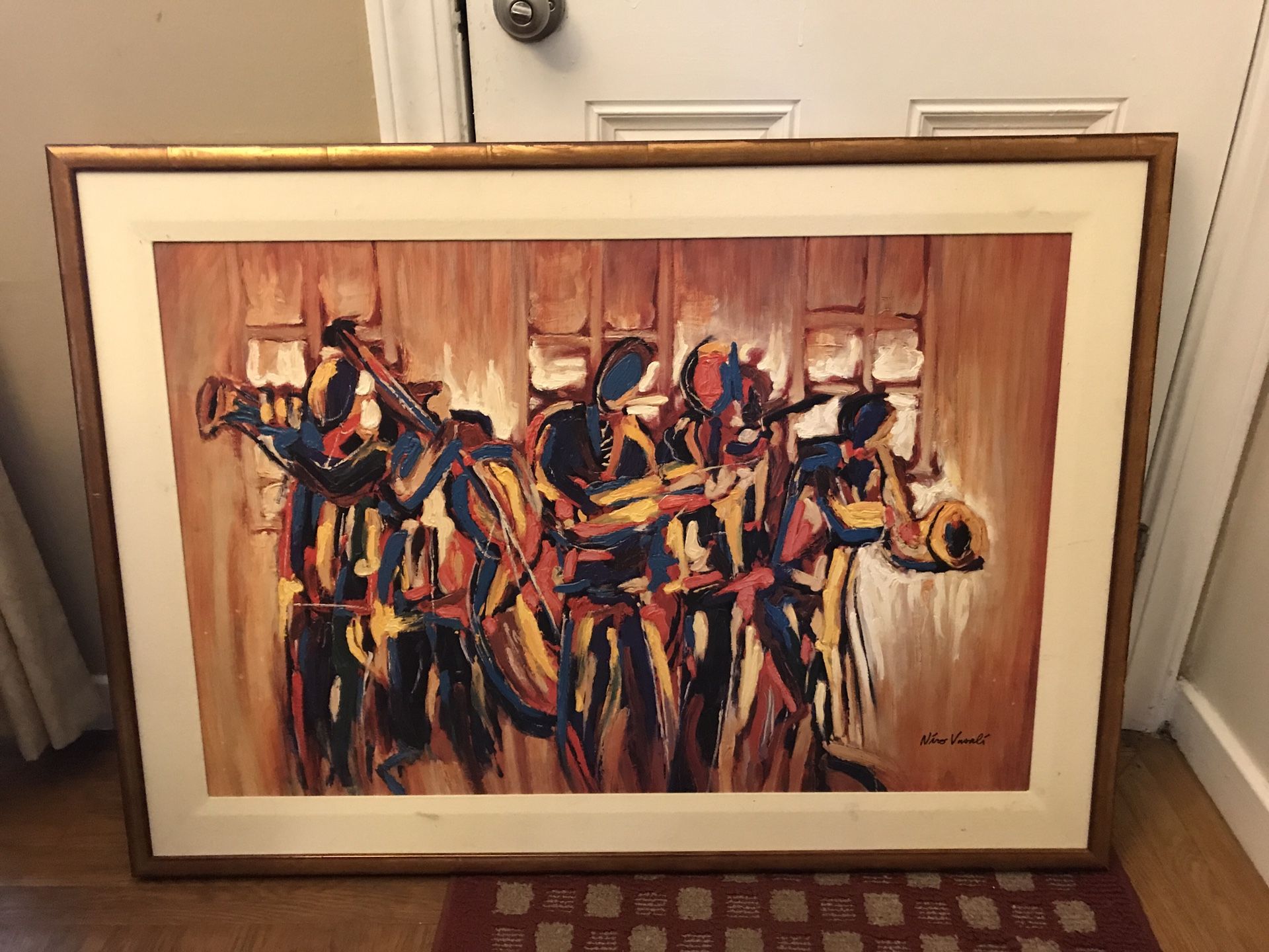 Niro Vasali painting La Serenata Museum Shop Brushstrokes