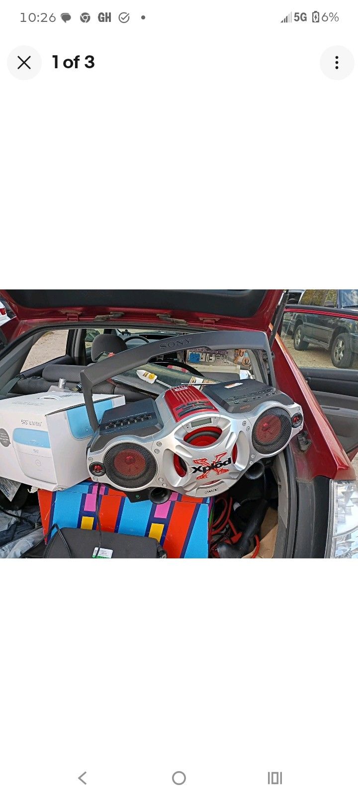 Sony Xplod CFD-G700CP CD/Radio/Cassette Boombox NO REMOTE*