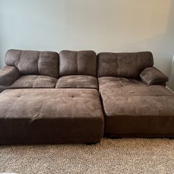 Sectional With Ottoman 