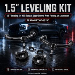 🔥 1.5'' LEVELING KIT WITH TUBULAR UPPER CONTROL ARMS FACTORY AIR SUSPENSION 🔥