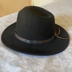 Black Fedora Hat.  New