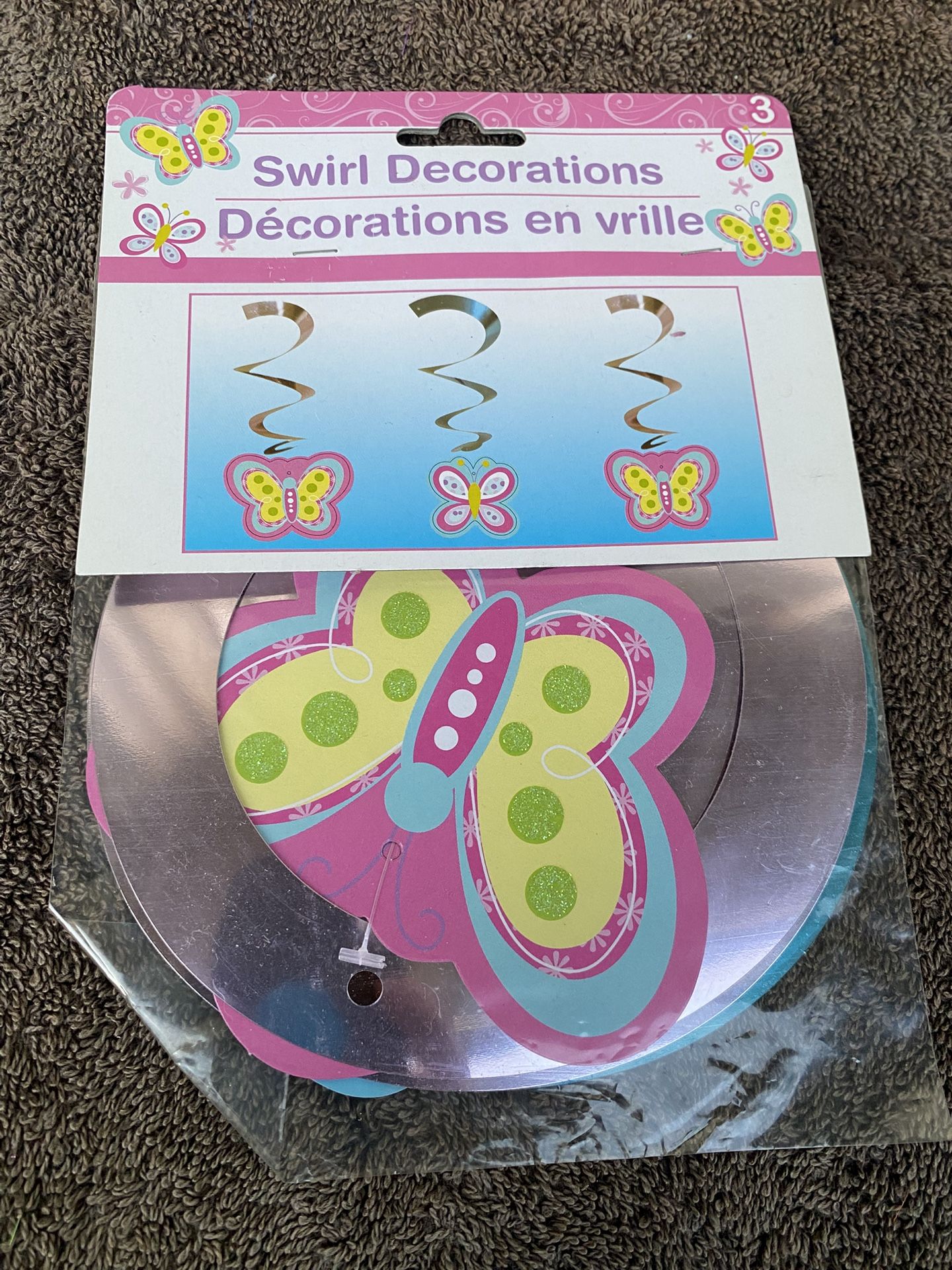 Butterfly Swirls 3 Pcs