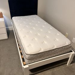 TWIN MATTRESS + BED FRAME
