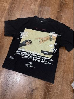 Gym Black & cream Civil Regime tshirt size medium