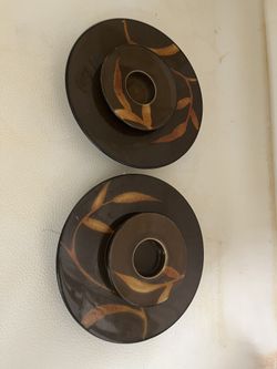 2 Candle Holder Set for Pillar & Tea Light