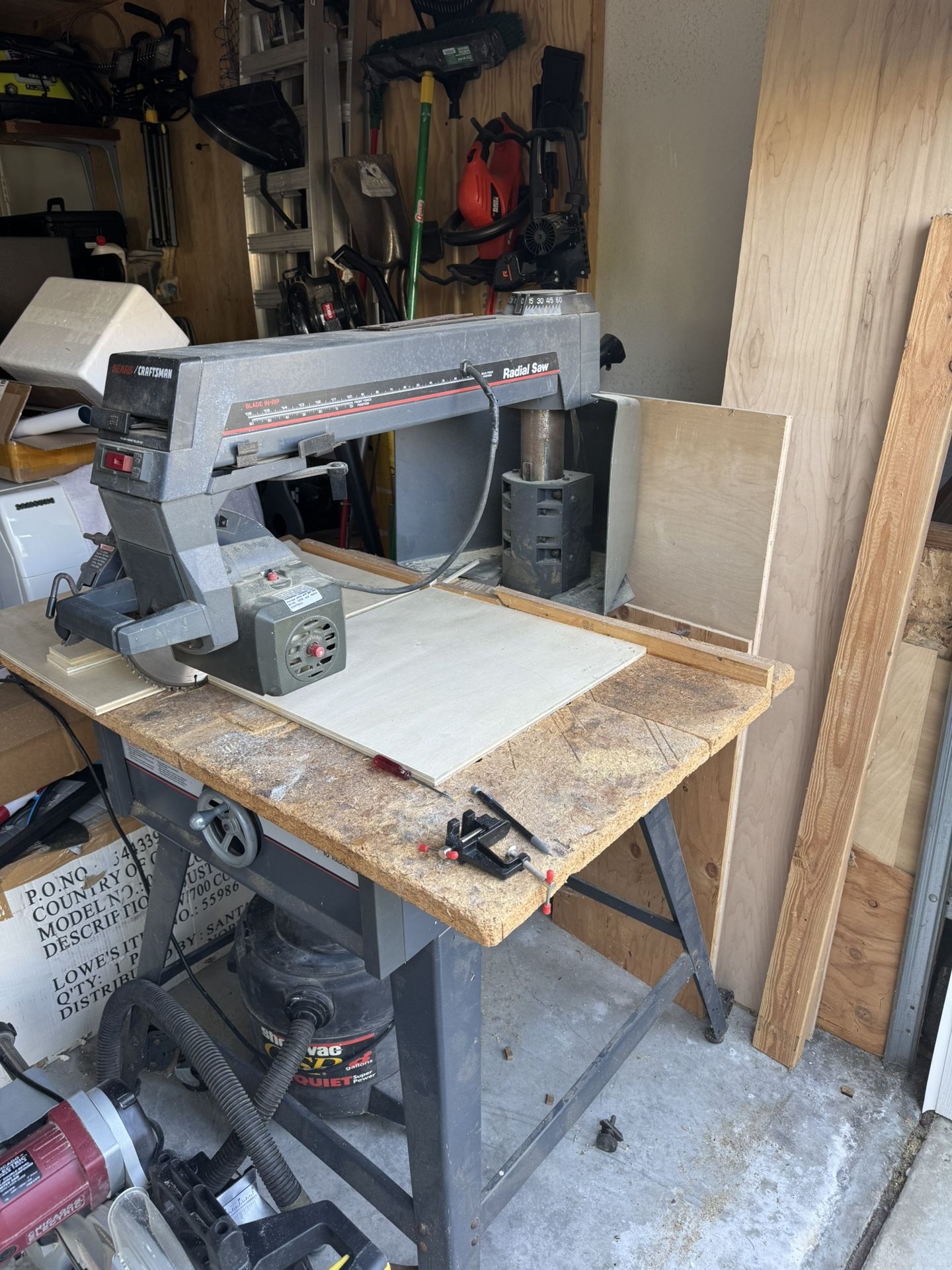 Craftsman Radial Arm Saw and Table