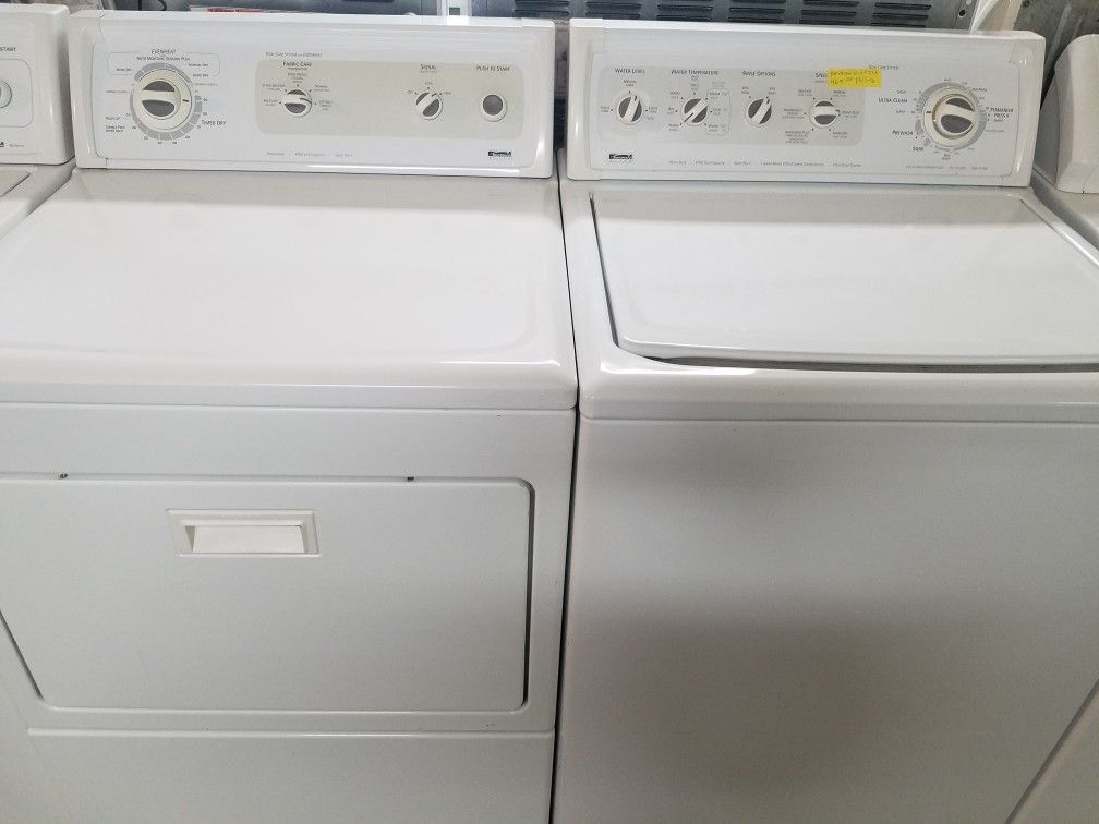 Kenmore elite electric washer and dryer set