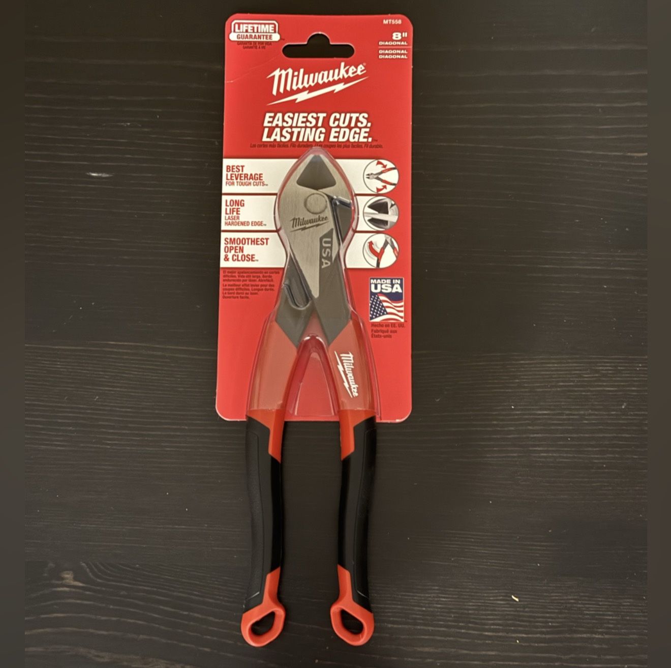 Milwaukee 8" Diagonal Comfort Grip Cutting Pliers
