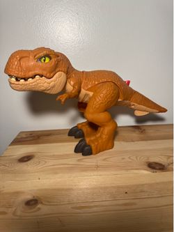 Fisher-Price Imaginext Jurassic World Thrashin T-Rex Dinosaur 14" #scrappy