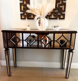 Mirror Console Table