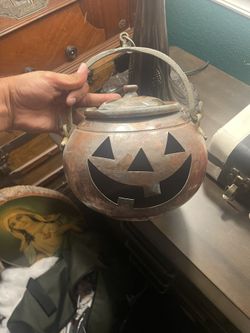 Copper Pumpkin Lantern
